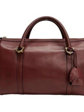 Cartier Must Line Bordeaux Leather Handbag
